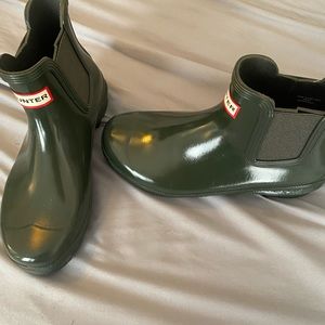 Hunter brand rain boots. Never worn